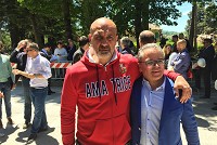 Mayor of Amatrice and Francesco Sorbara